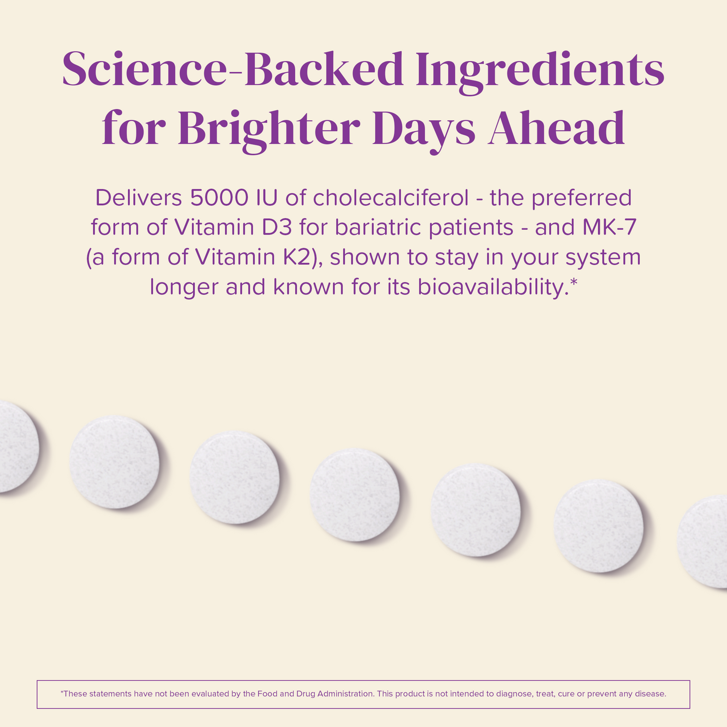 Bariatric Vitamin  D3+K2