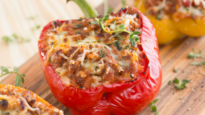 Bariatric Lasagna Stuffed Bell Peppers