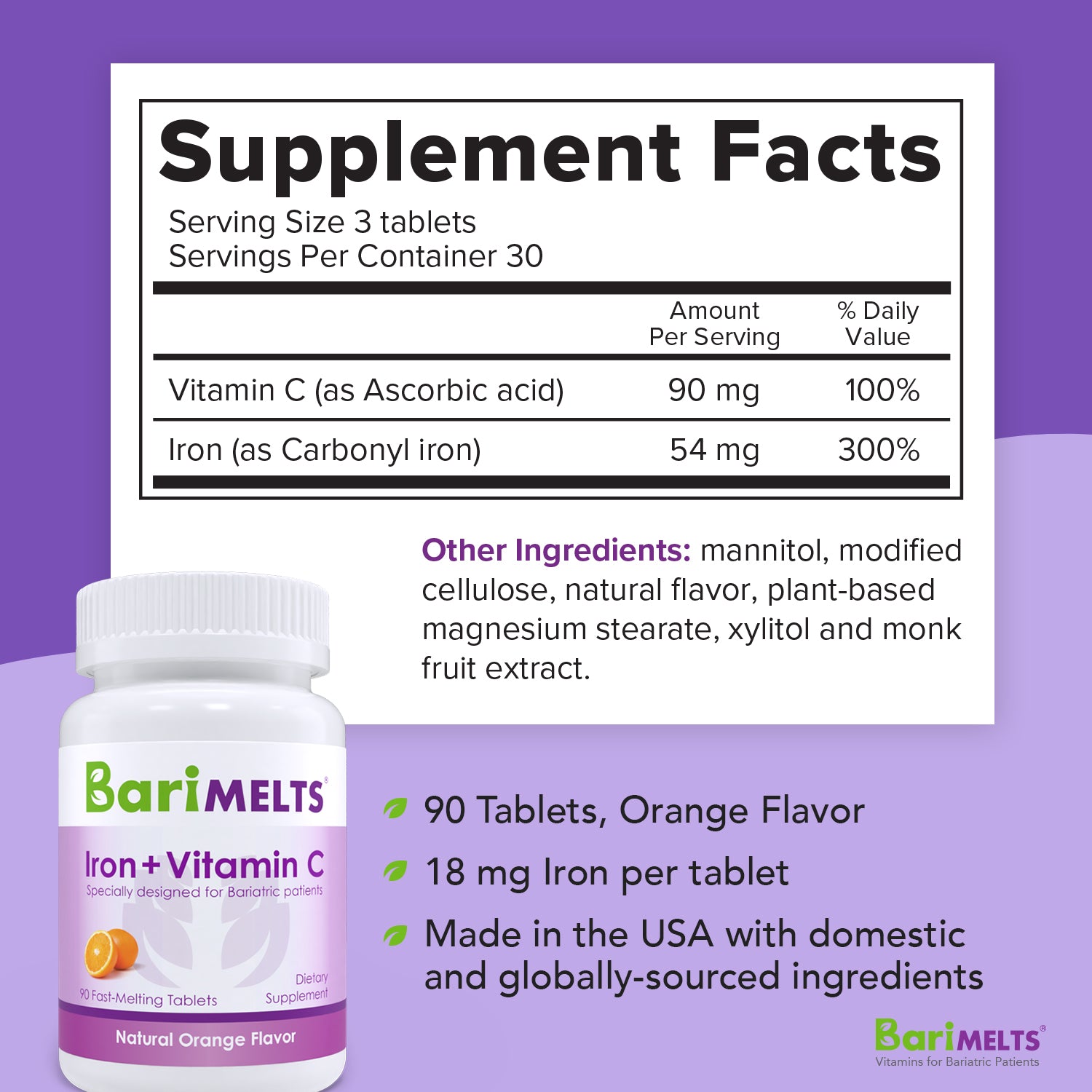 Lap Band Bundle (3Month) BariMelts Bariatric Vitamins